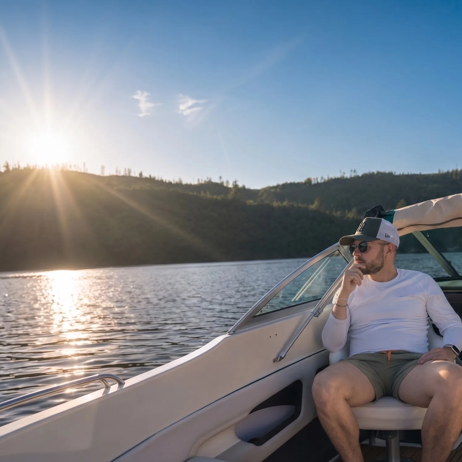 Campuna outdoor lifestyle sunset on a boat